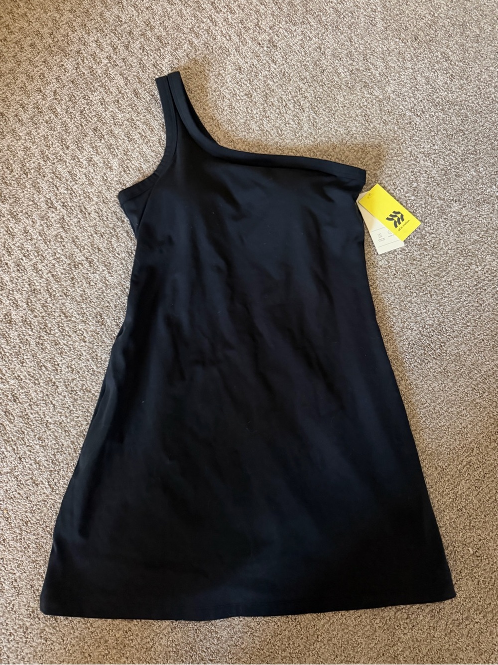 All In Motion Black One-Shoulder Women's Athletic Dress